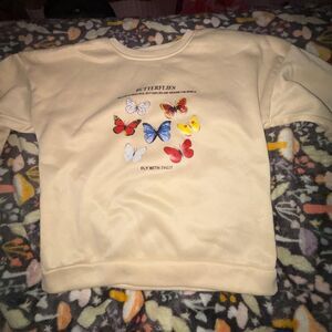 Women's Tan and Cream Sweatshirt